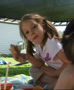 picnic-under-the-trampoline
