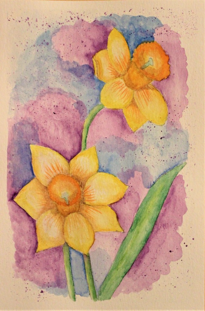 watercolor-daffodils