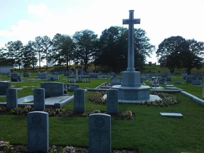 tombstones in a cemetery