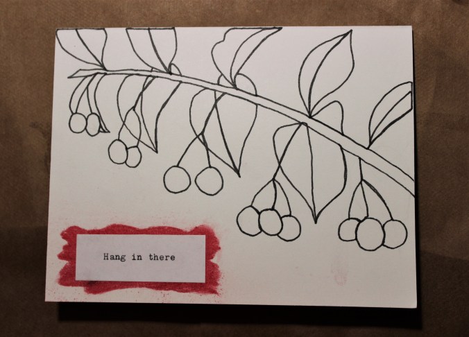 line drawing of berries